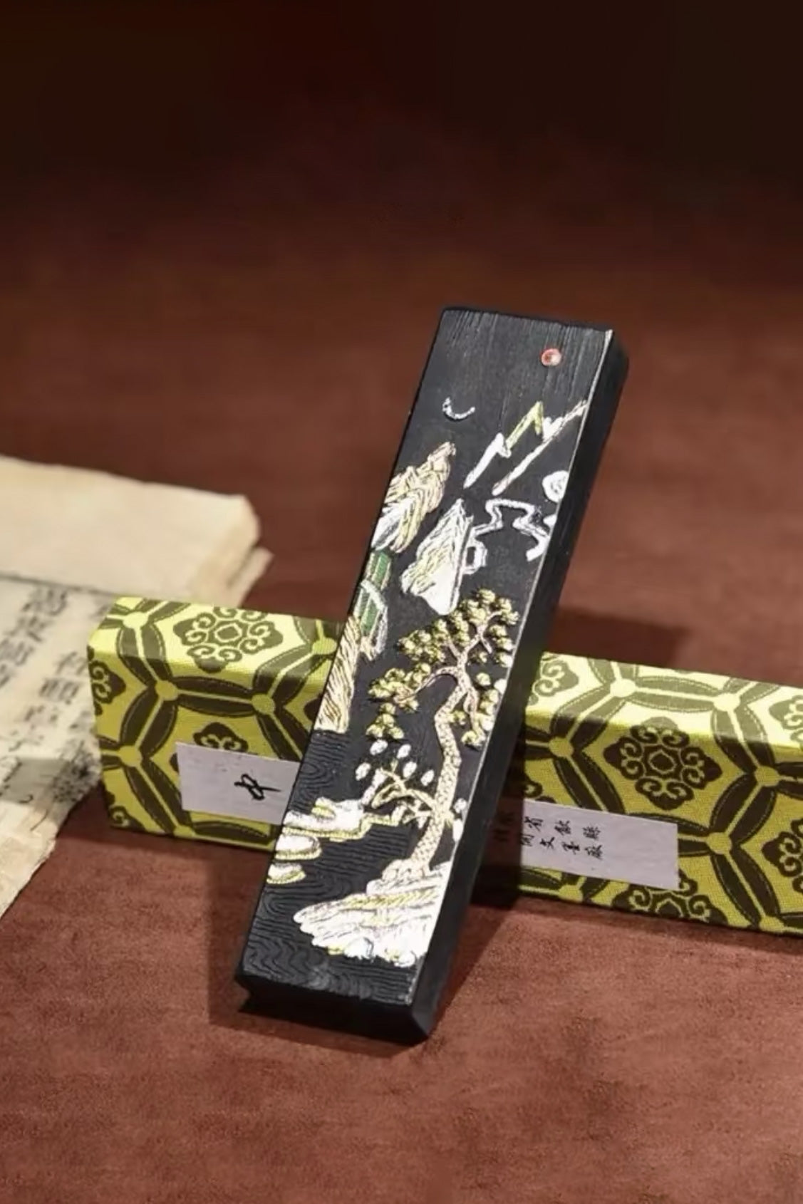 Bâton d’encre chinoise traditionnelle - Encre de Pin - HanWen Shop