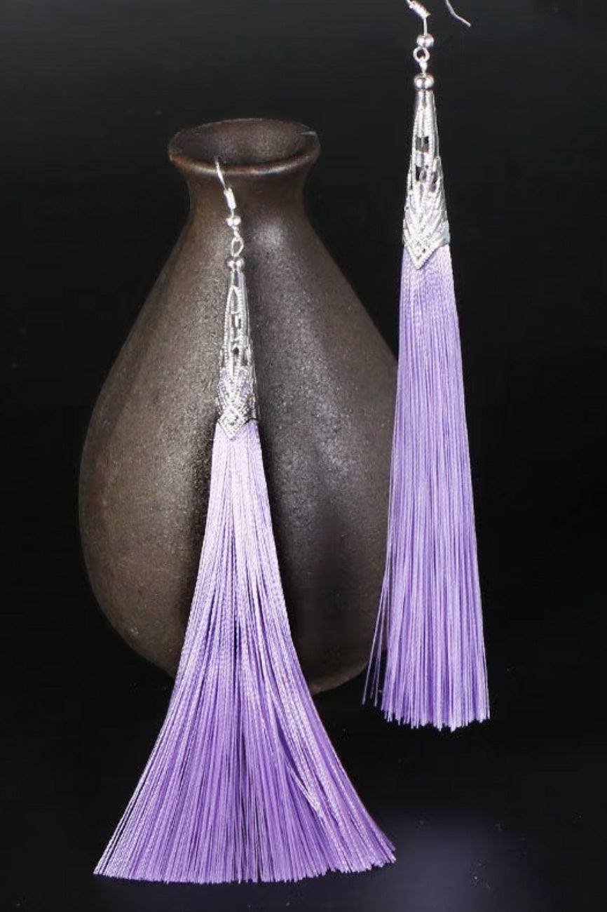 Boucles d’oreilles - Ethniques à longs pompons