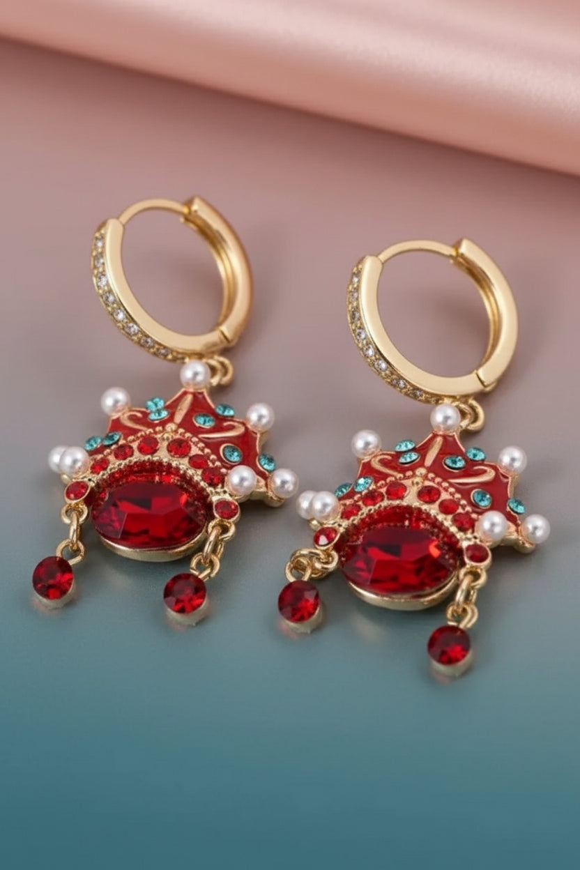 Boucles d’oreilles - Visage d’opéra chinois - HanWen Shop