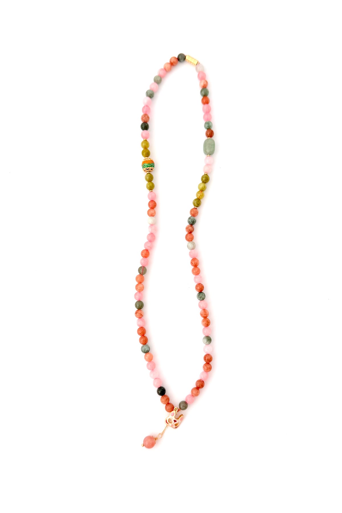 Bracelet 3 tours en Pierres Naturelles – Masque de Renard Rose - HanWen Shop