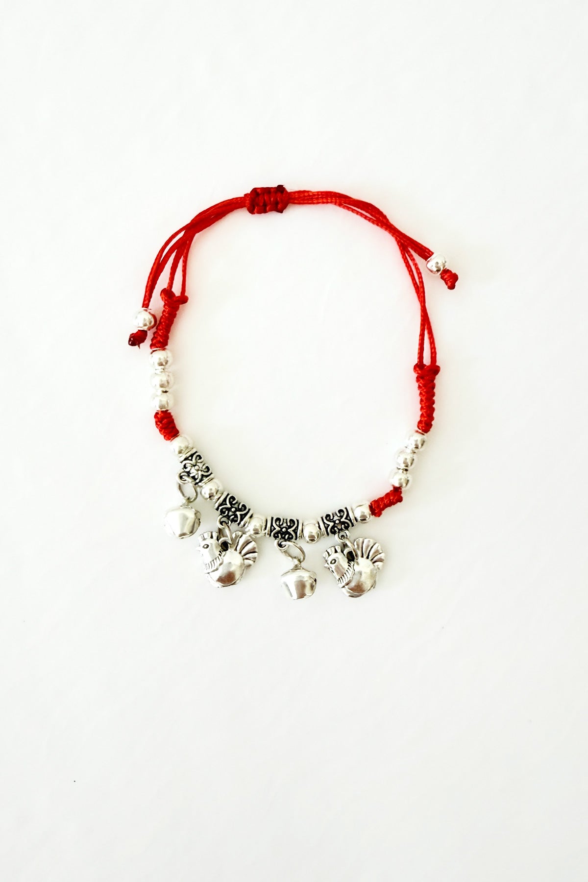 Bracelet cordon rouge - 12 signes du zodiaque - Coq - HanWen Shop