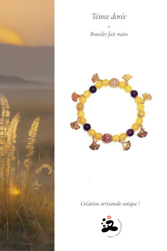 Bracelet fait main - 🌞 Teinte dorée