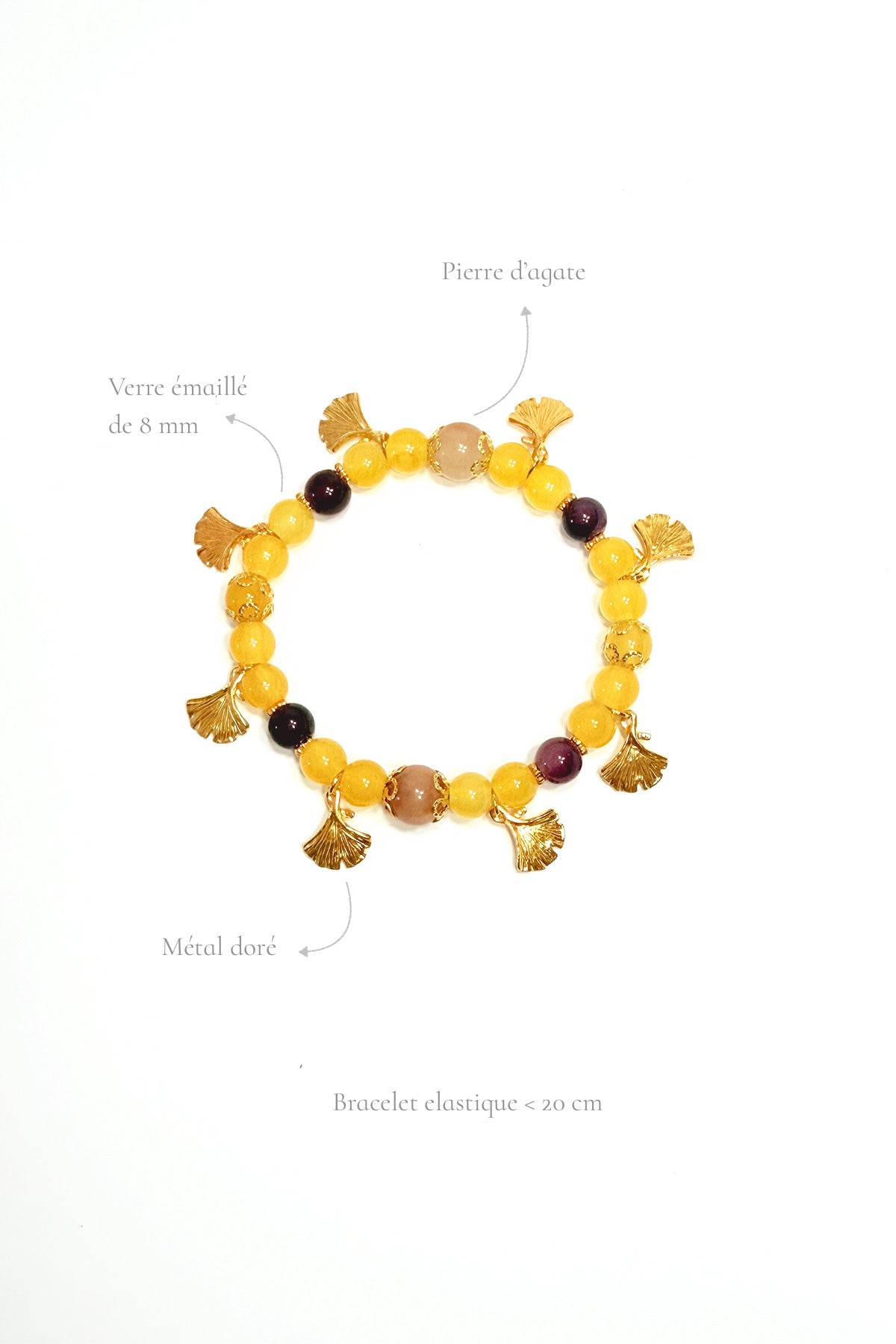 Bracelet fait main - 🌞 Teinte dorée