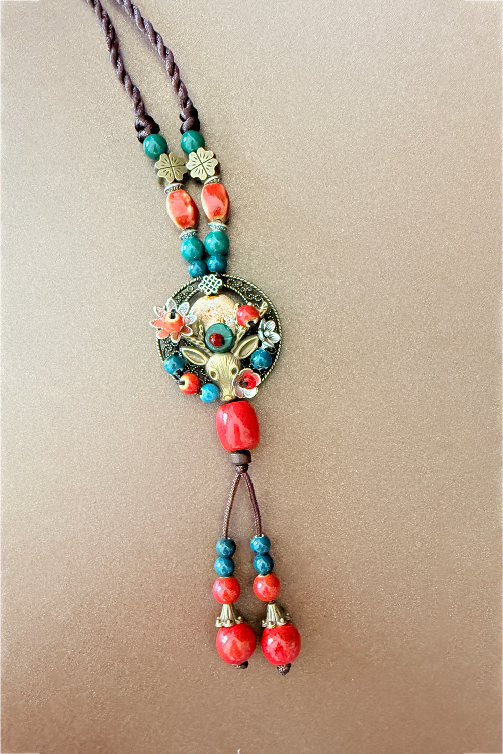 Collier en Céramique - Style Tibétain - HanWen Shop