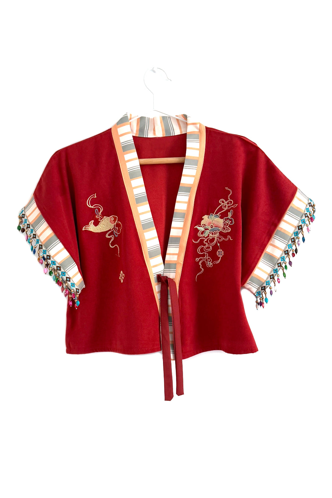 Ensemble Hanfu "Beizi" de la Dynastie Tang 唐 - Hong - HanWen Shop