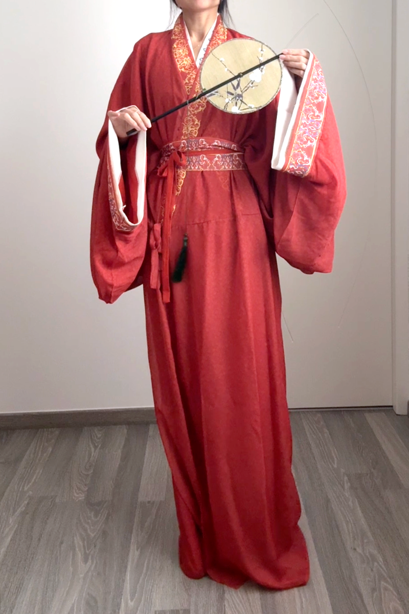 Ensemble Hanfu de la période des Royaumes Combattants 战国 - "Shenming" - HanWen Shop