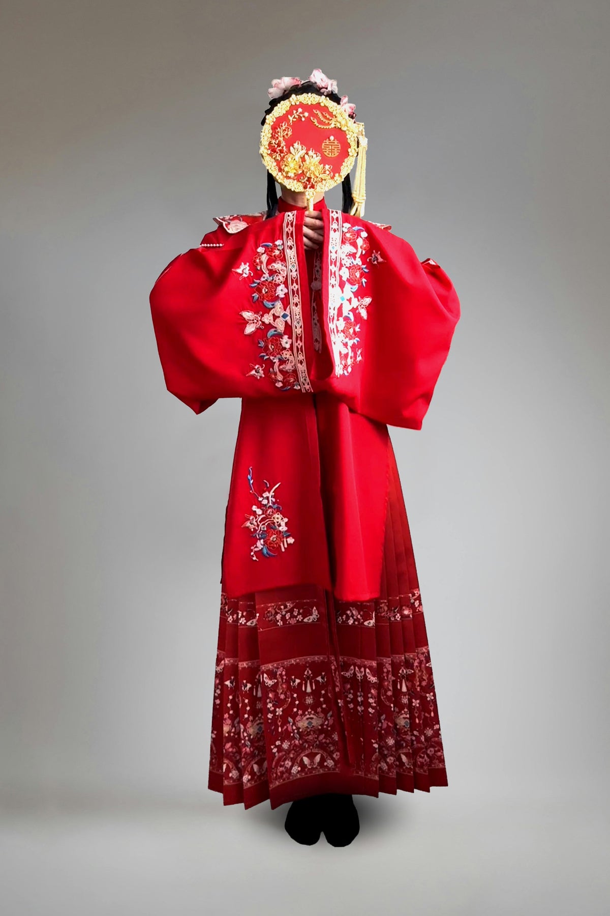 Ensemble Hanfu de la dynastie Ming 明 - "Hongran" - HanWen Shop