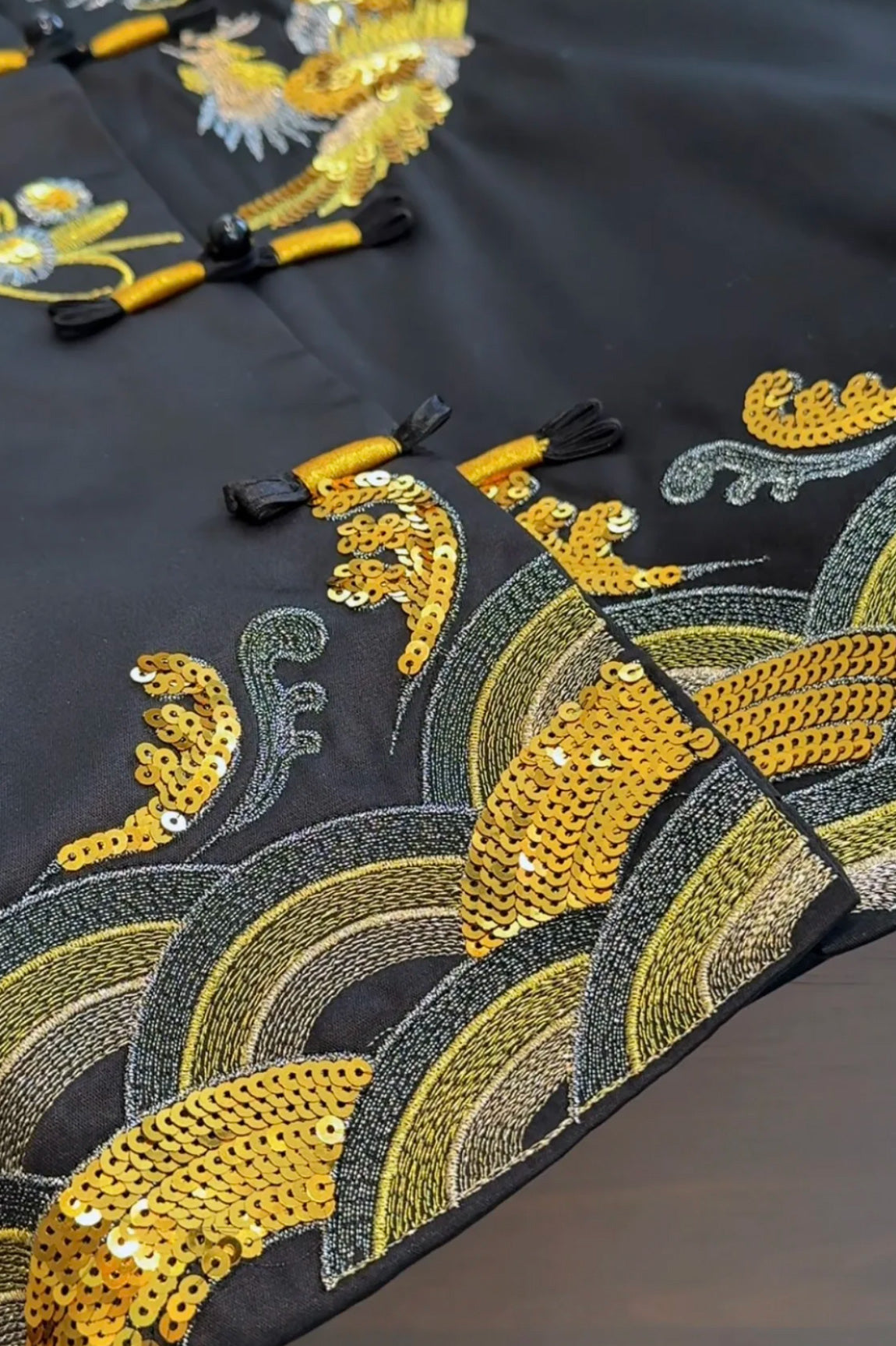 Gilet Chinois Brodé Haut de Gamme – Dragon & Phénix - Hanen Shop