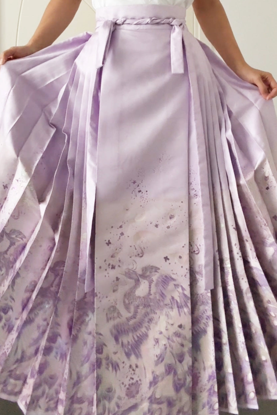 Jupe Hanfu "MaMian Qun" de la dynastie Ming 明 - Phénix - HanWen Shop