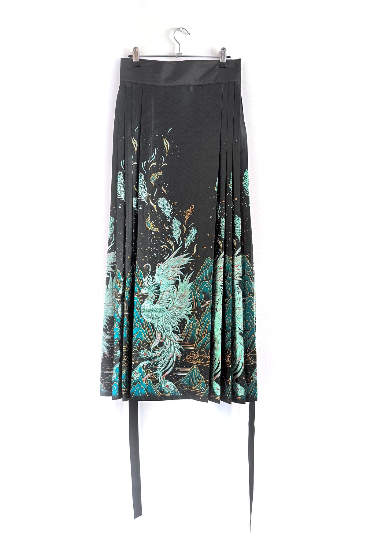 Jupe Mamian « Plumes Légères » - Brocart d'Or & Motifs Traditionnels HanWen Shop