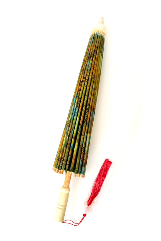 Ombrelle chinoise en papier à l'huile - Épopée Dorée- HanWen Shop