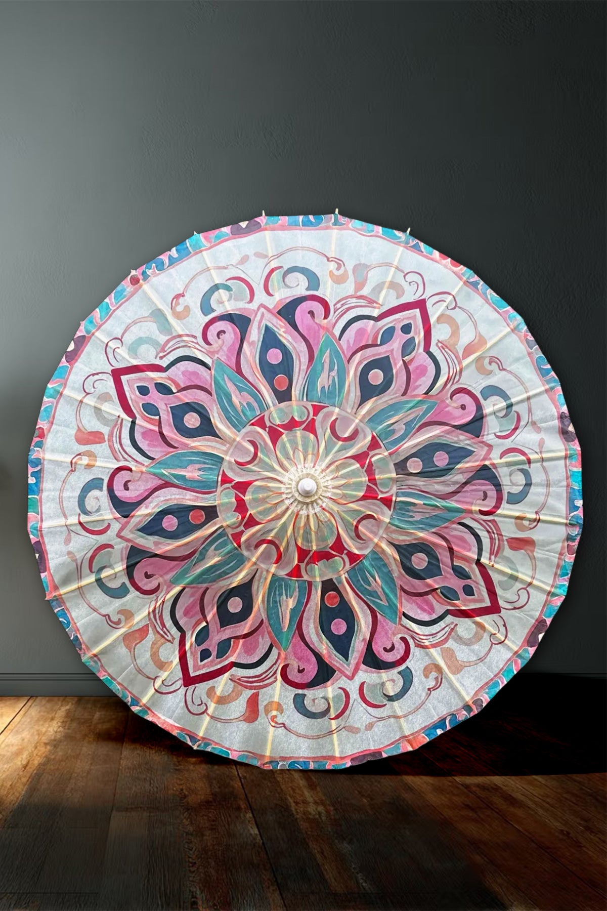 Ombrelle chinoise en papier à l'huile - Collection "Mandala de Dunhuang" - HanWen Shop
