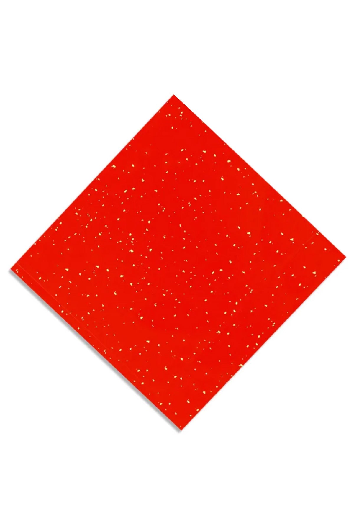 Papier Xuan de chinois traditionnel en format carré - Ciré rouge vif - HanWen Shop