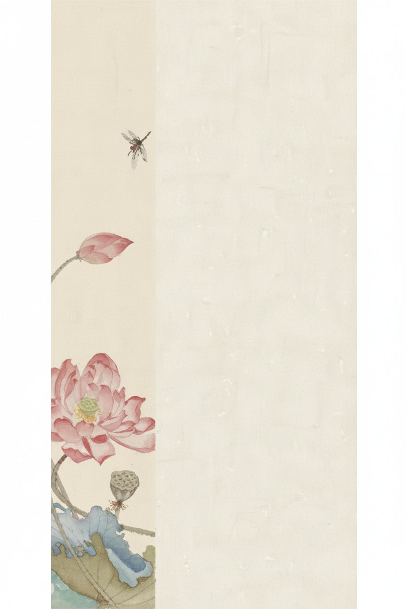 Papier d’art en Xuan - Lotus estival (semi-cuit) - HanWen Shop