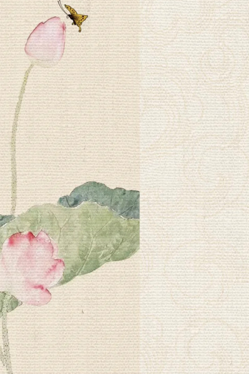 Papier d’art en Xuan - Lotus estival (semi-cuit) - HanWen Shop