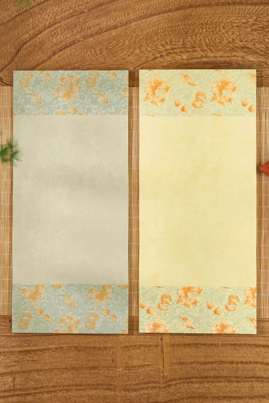 Papier de calligraphie décoré – Xuan (semi-cuit) - HanWen Shop