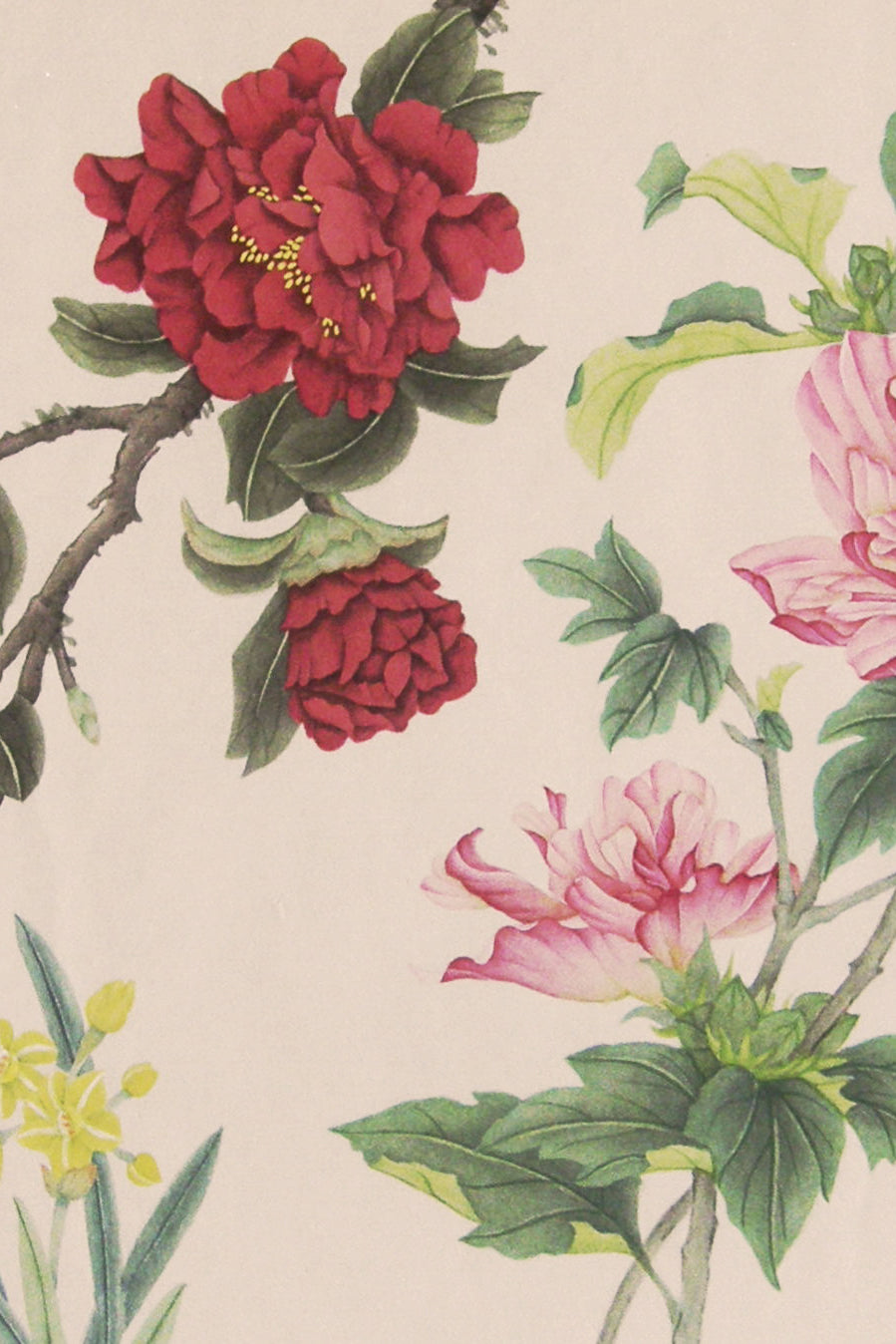 Peinture chinoise en style Gongbi - Les douze fleurs des mois - HanWen Shop