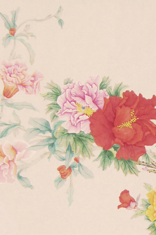 Peinture chinoise en style Gongbi - Les douze fleurs des mois - HanWen Shop