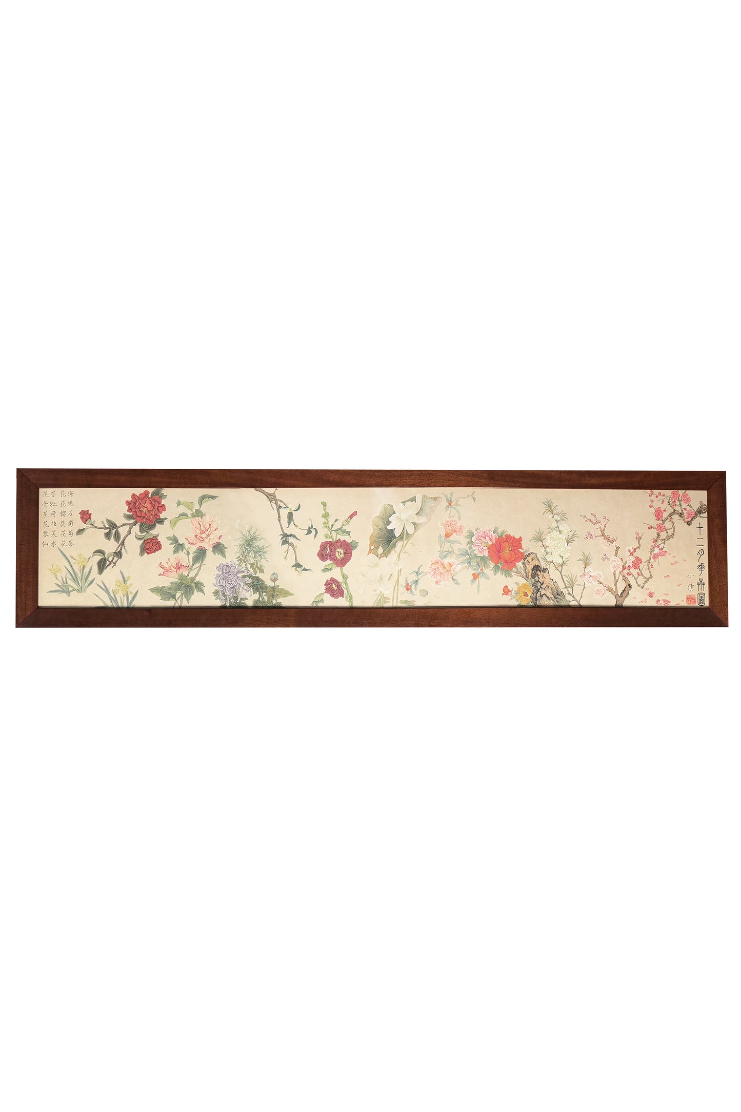 Peinture chinoise en style Gongbi - Les Douze Fleurs des Mois - HanWen Shop