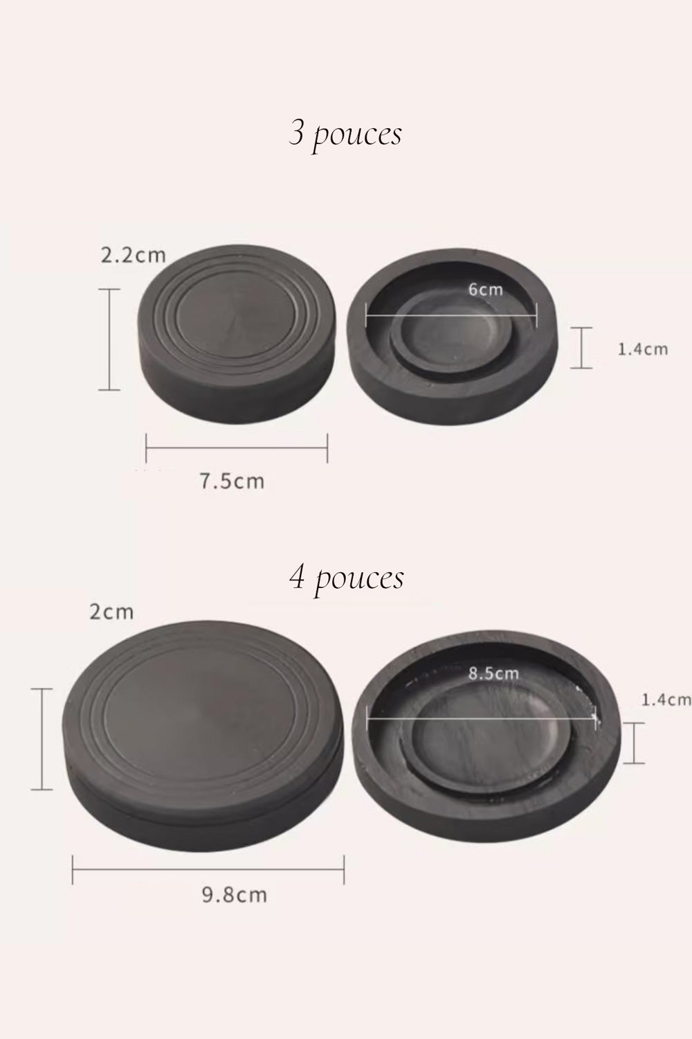 Pierres à encre chinoise à motif rainuré - HanWen Shop