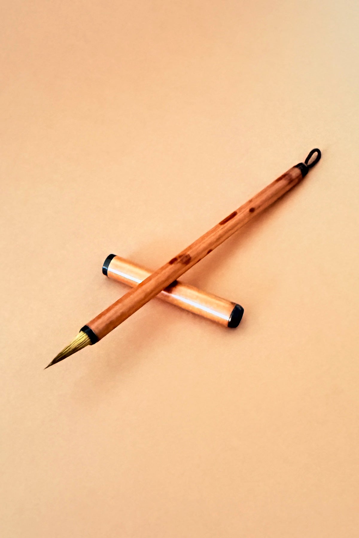 Pinceau de calligraphie et peinture chinoise court manche - avec capuchon - HanWen Shop