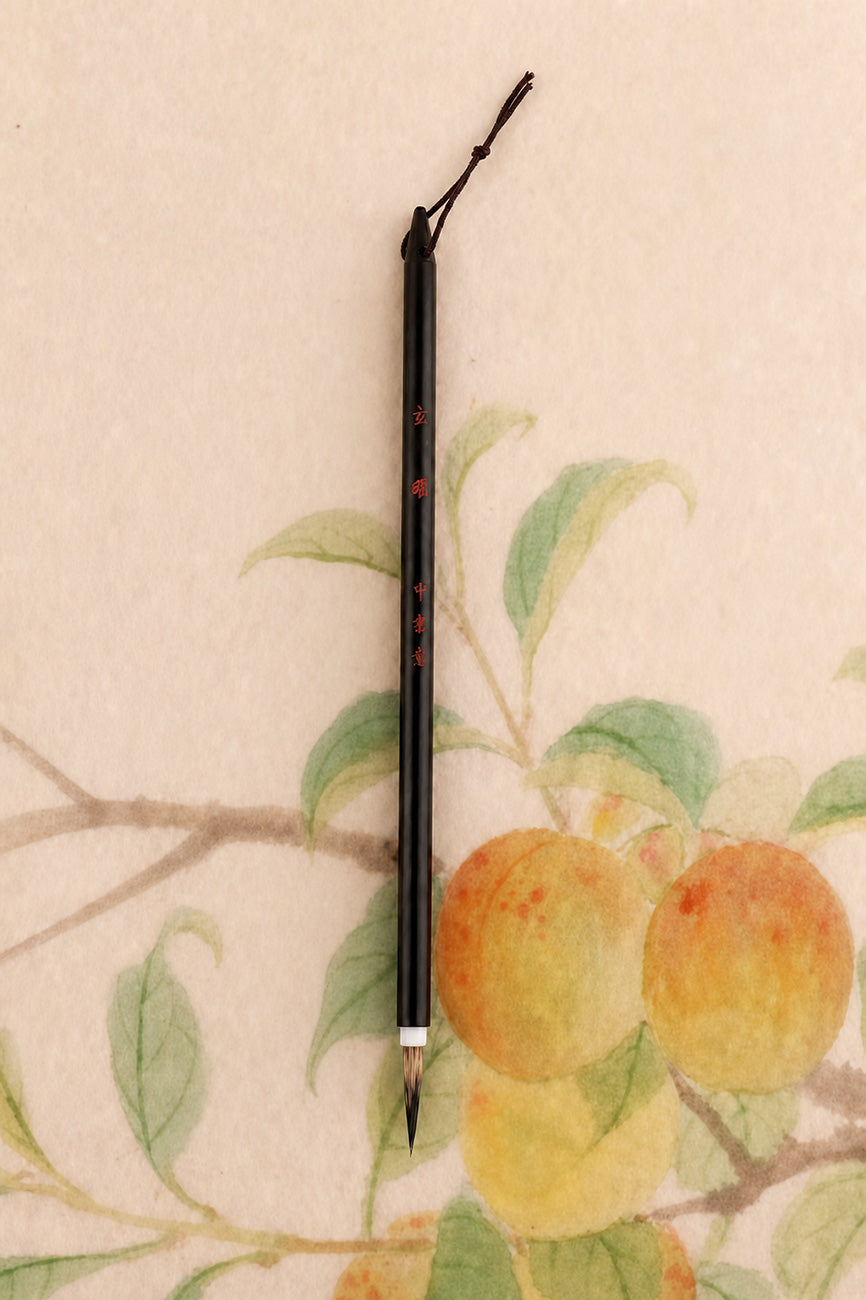 Pinceaux de calligraphie et peinture chinoise petite en bois coloré - HanWen Shop