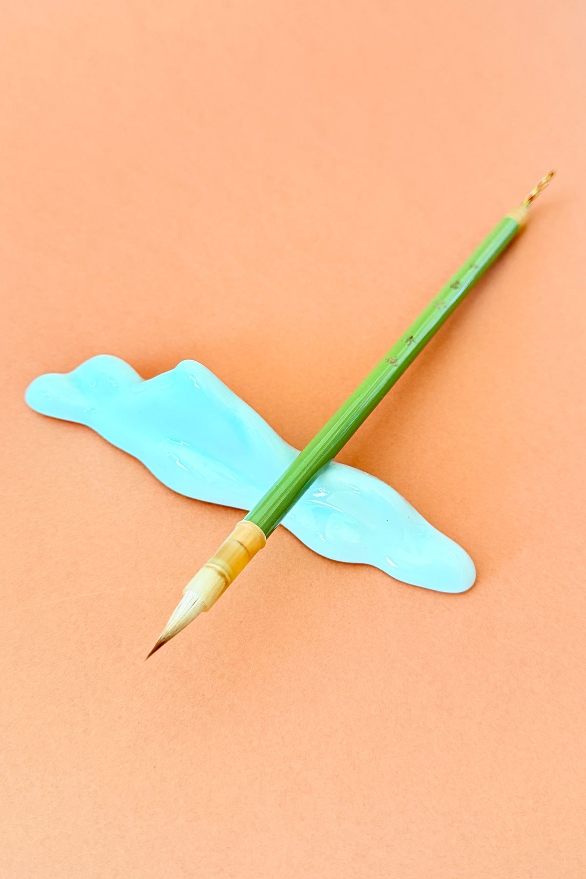 Pinceaux de calligraphie et peinture chinoise petite en bois coloré - HanWen Shop