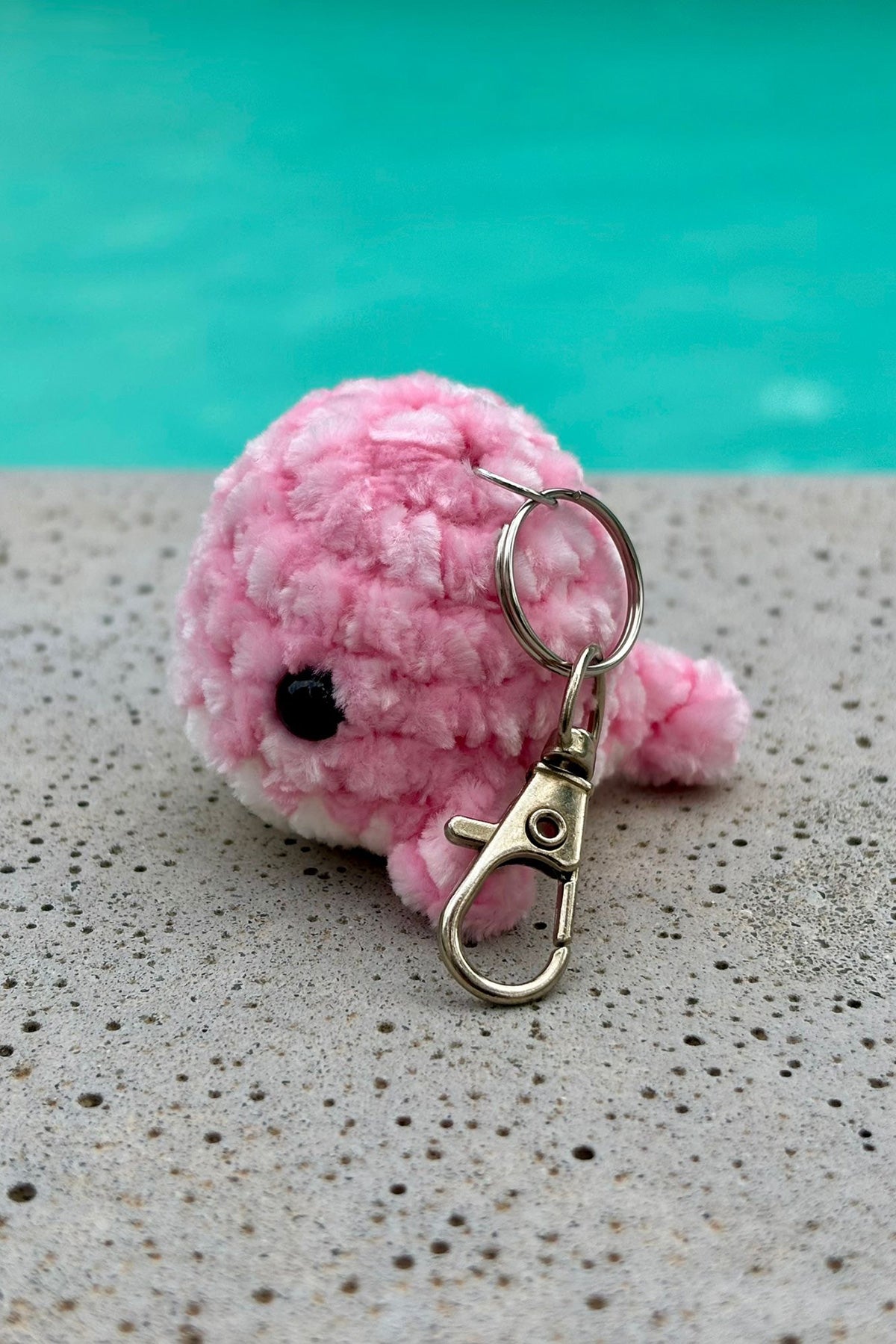 Porte-clés en crochet fait à la main - Mini baleine - HanWen Shop