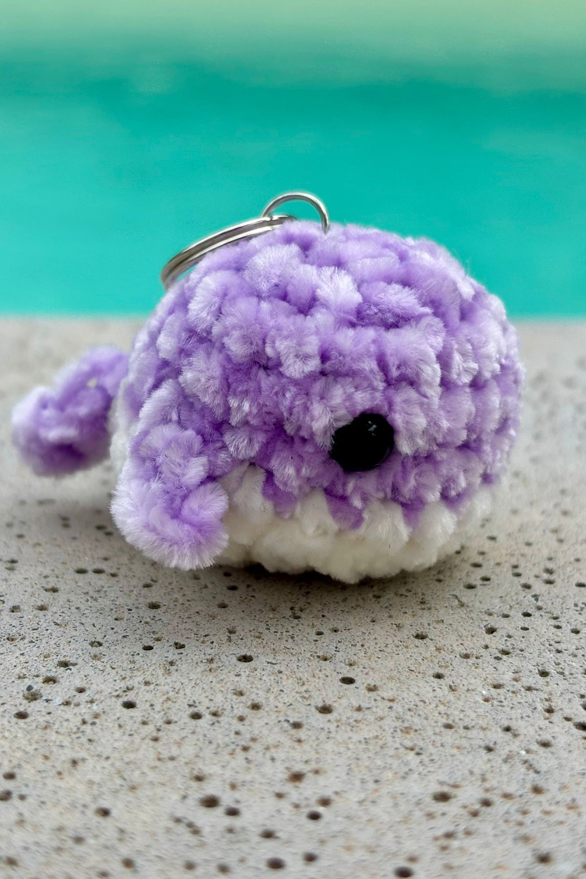 Porte-clés en crochet fait à la main - Mini baleine - HanWen Shop