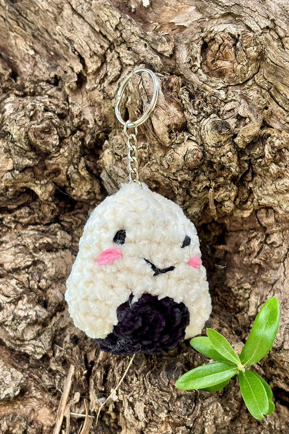 Porte-clés en crochet fait à la main - Onigiri - HanWen Shop