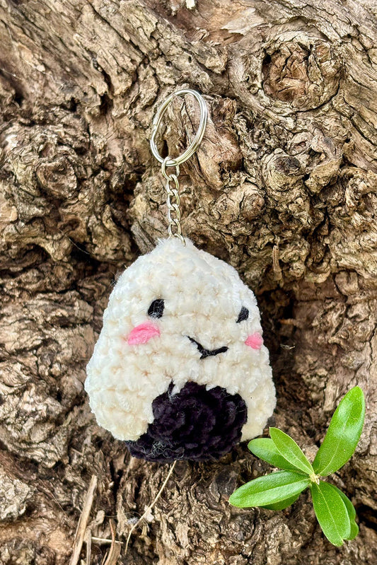 Porte-clés en crochet fait à la main - Onigiri - HanWen Shop