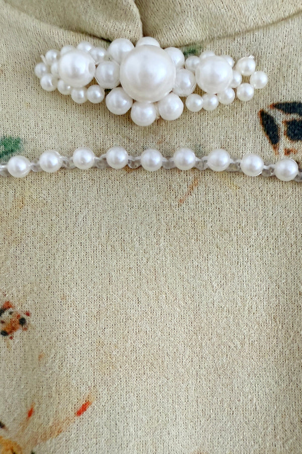 Qipao du hanfu moderne 汉元素 - En suédine jaune - HanWen Shop