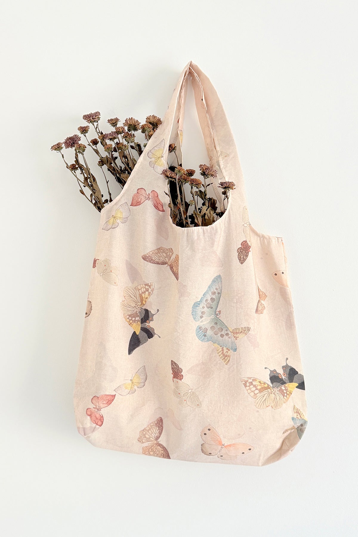 Sac en tissu – Style chinois antique - Eaux bleues et montagnes vertes - Papillons
