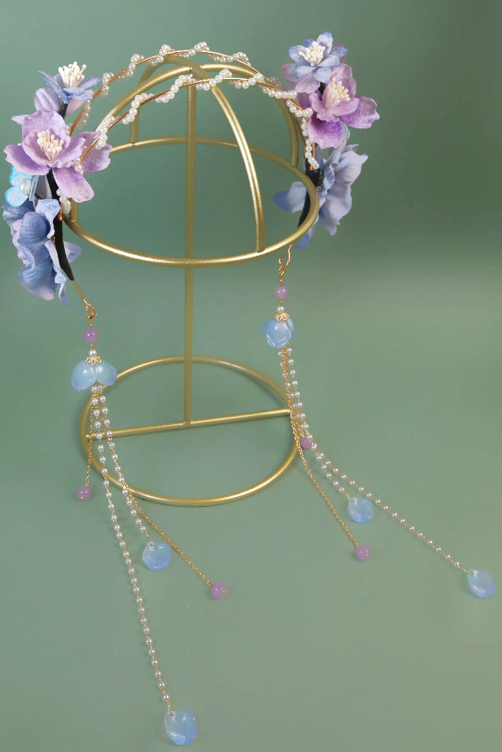 Serre-tête - Lys violette - HanWen Shop