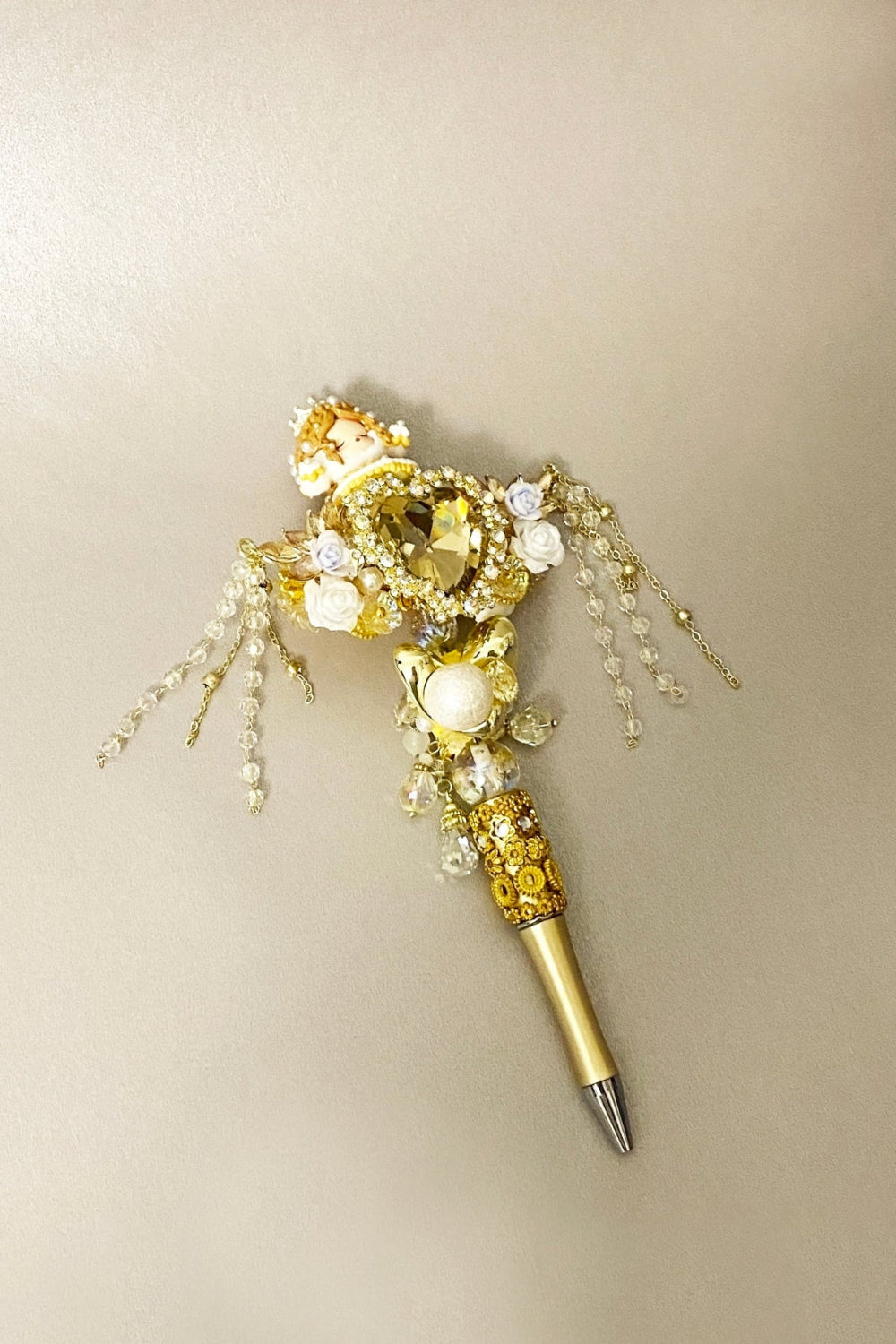 Stylo "POP MART" unique et fait à la main - Miroir magique doré - HanWen Shop