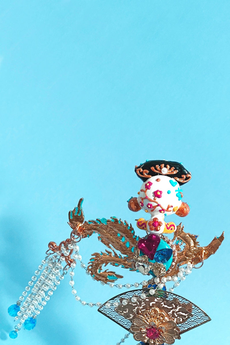 Stylo "POP MART" unique et fait à la main - Phénix Qing Gege - HanWen Shop