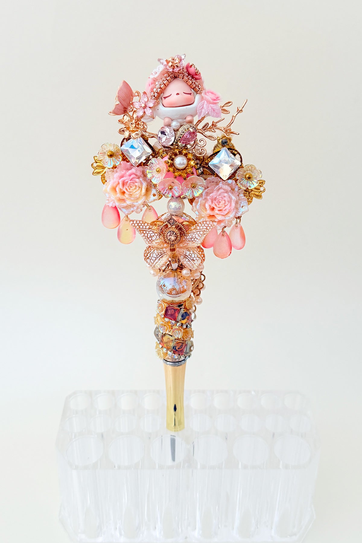 Stylo "POP MART" unique et fait à la main - Papillon épris de la fleur - HanWen Shop