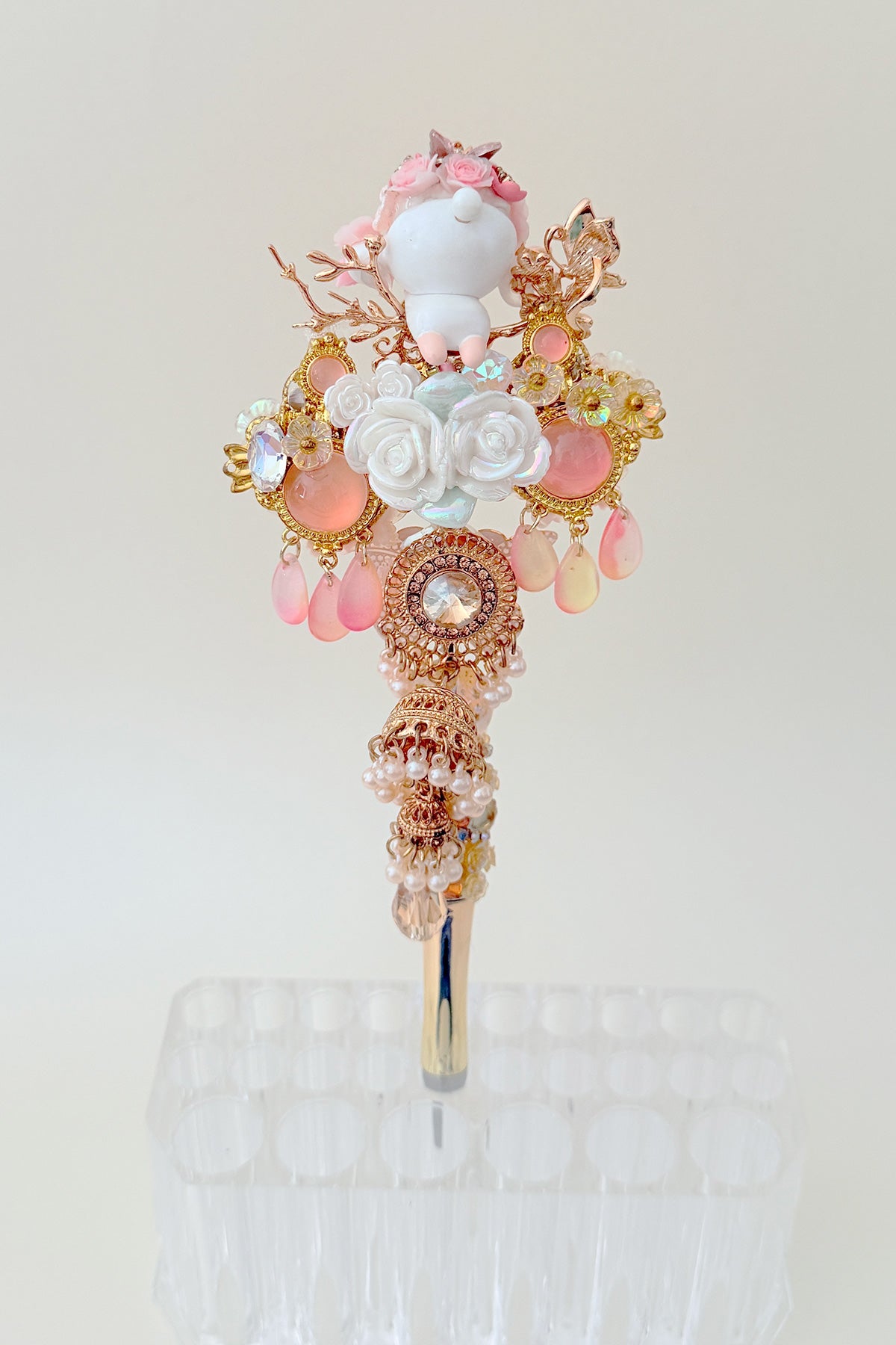 Stylo "POP MART" unique et fait à la main - Papillon épris de la fleur - HanWen Shop