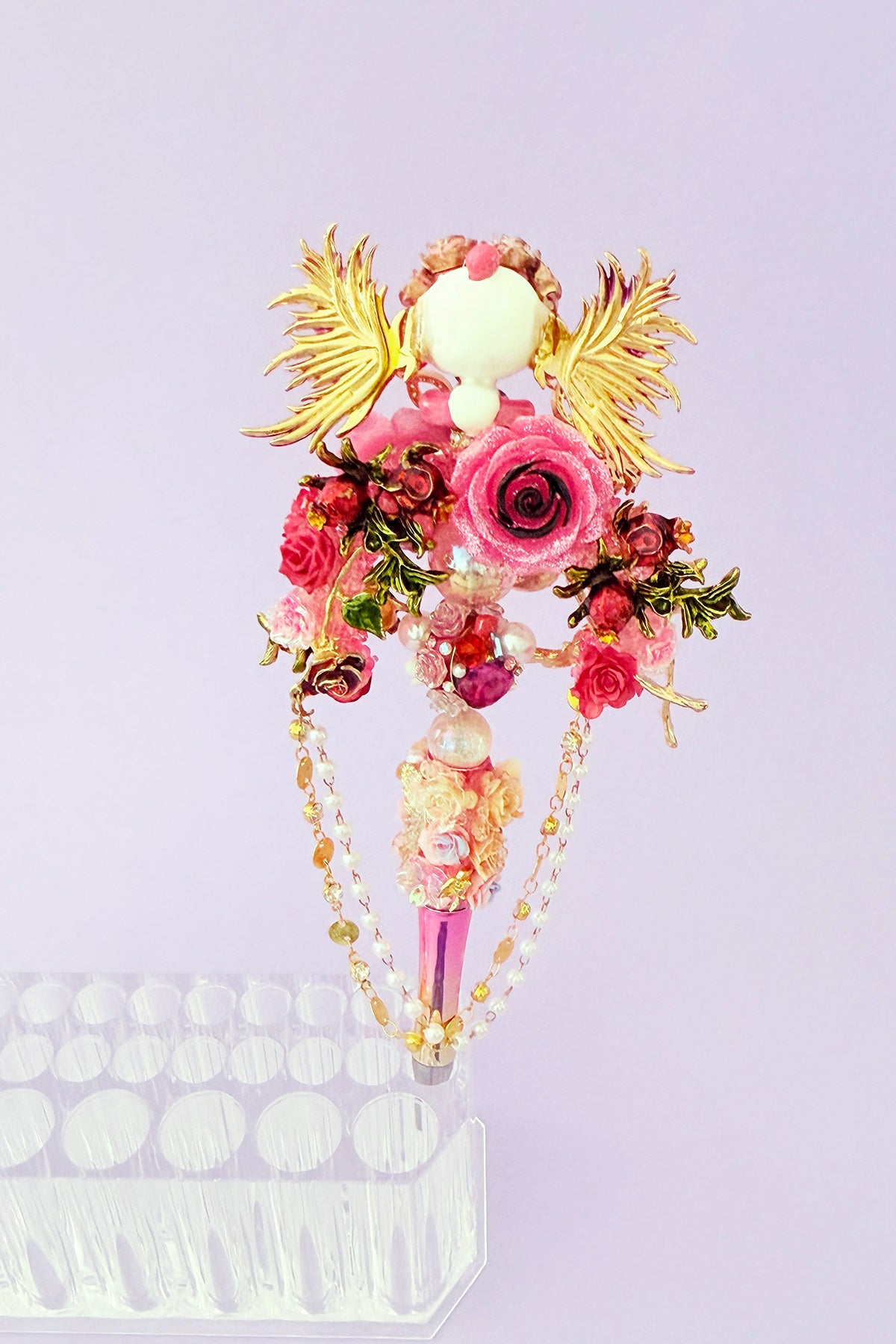 Stylo "POP MART" unique et fait à la main - L’ange des roses - HanWen Shop