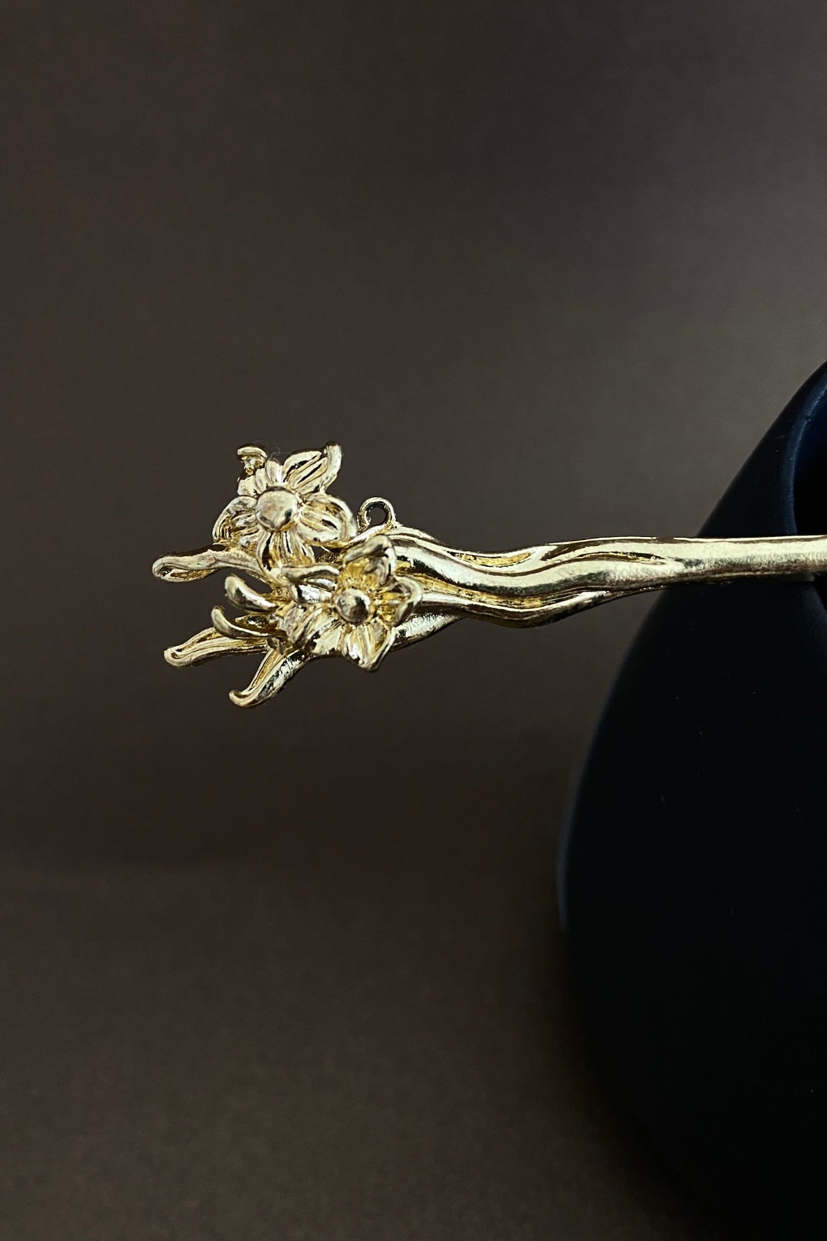 Épingle à cheveux dorée - Les fleurs de douze mois de l'année - HanWen Shop