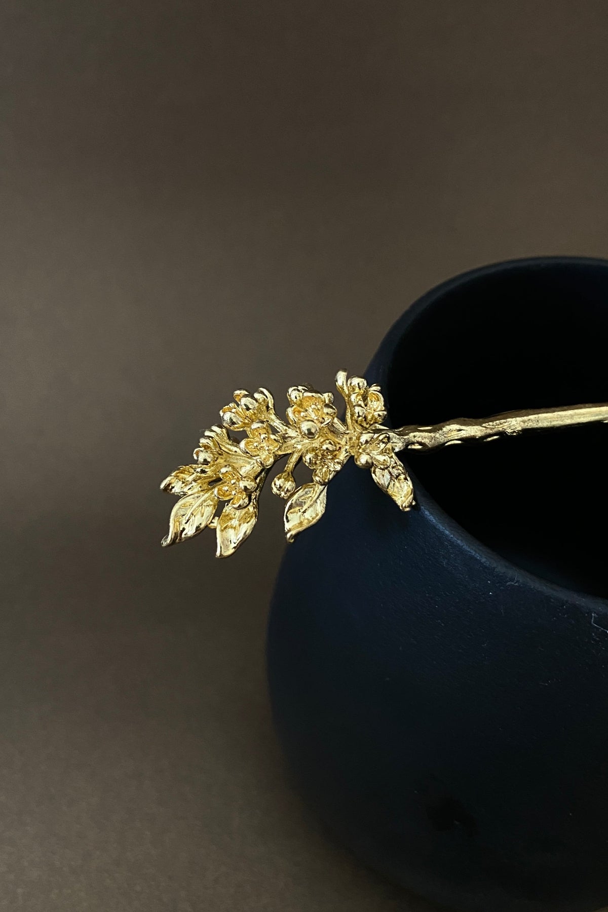 Épingle à cheveux dorée - Les fleurs de douze mois de l'année - HanWen Shop