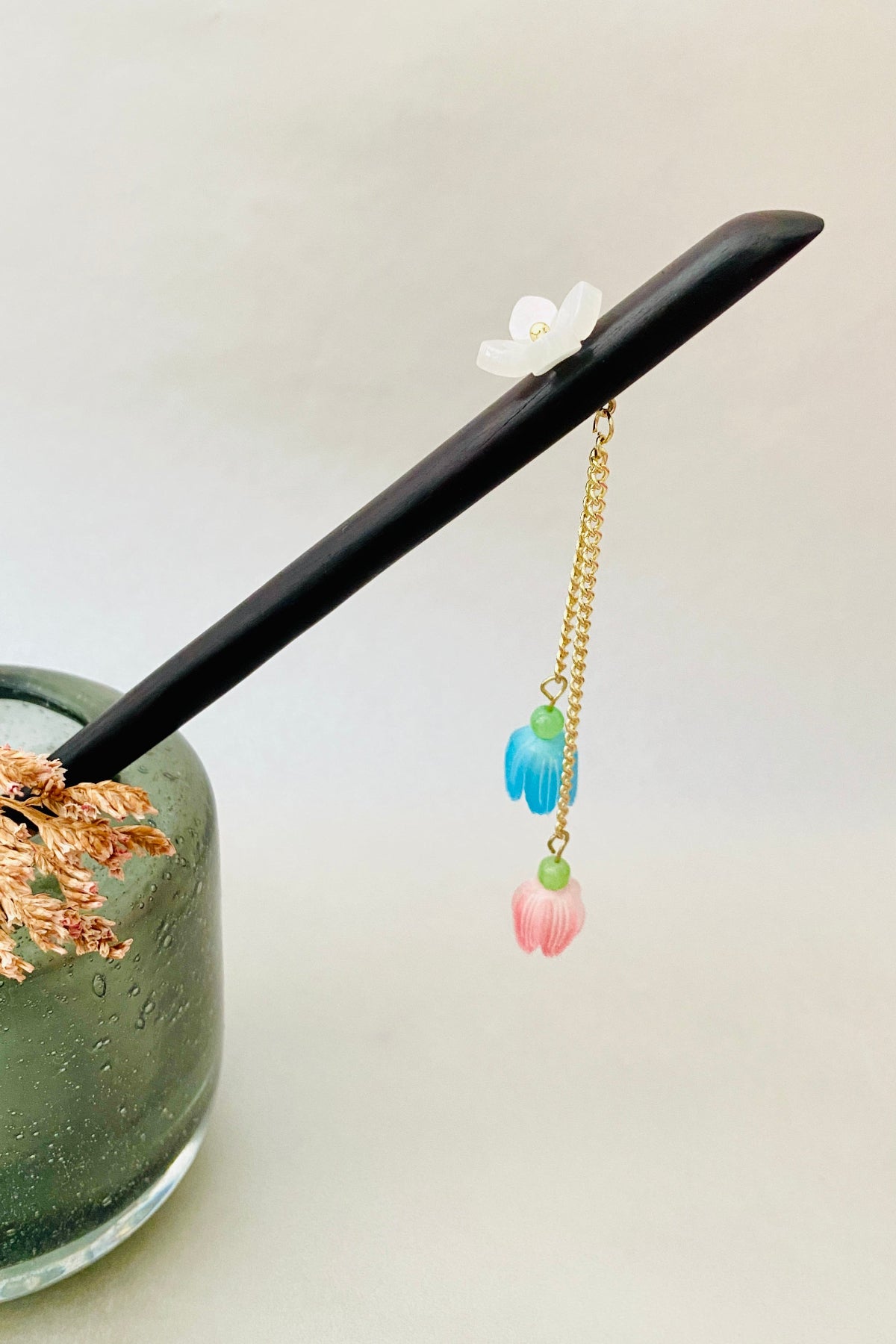 Épingle à cheveux en bois - Fleurs de cloche - HanWen Shop