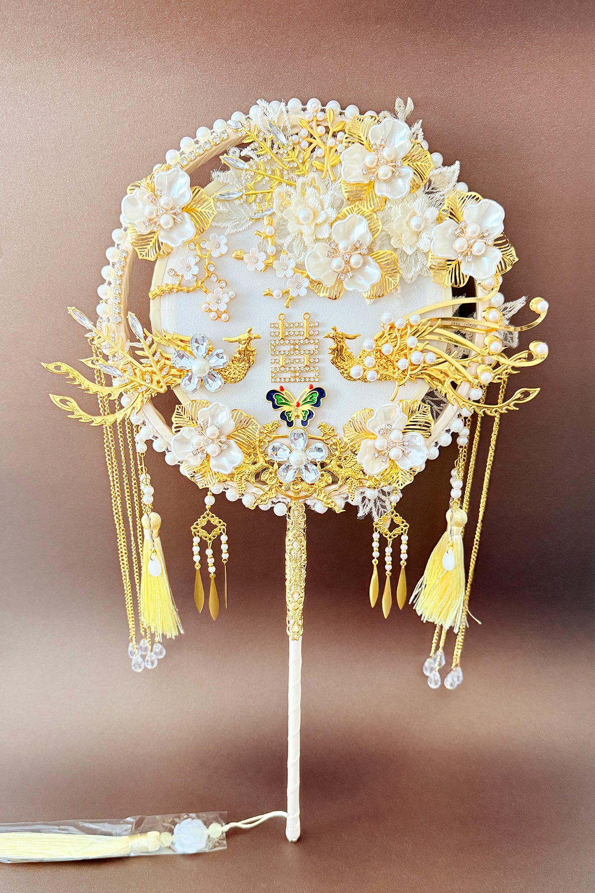 Éventail de mariage traditionnel chinois - “Xi Shan” - HanWen Shop