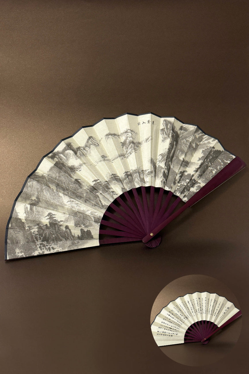 Éventail pliant de taille moyen - Collection classique - HanWen Shop