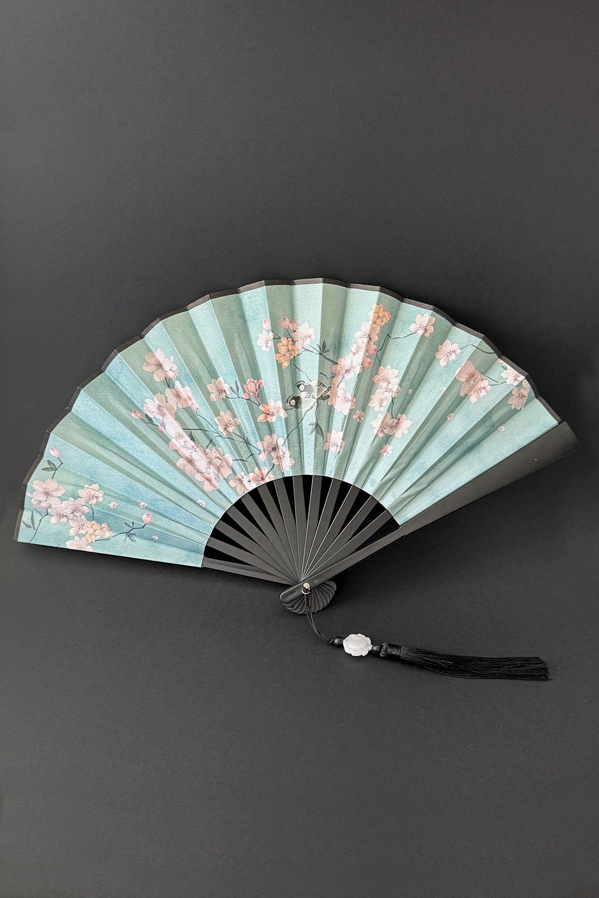 Éventail pliant de taille moyen - Néo-traditionnel - HanWen Shop