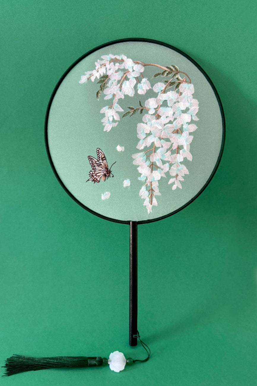 Éventail de soie - En rond - HanWen Shop