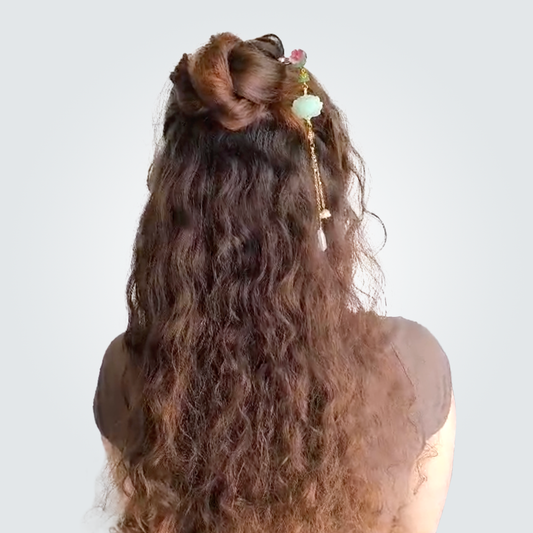 Réalisez une coiffure avec grandes boucles - HanWen Shop