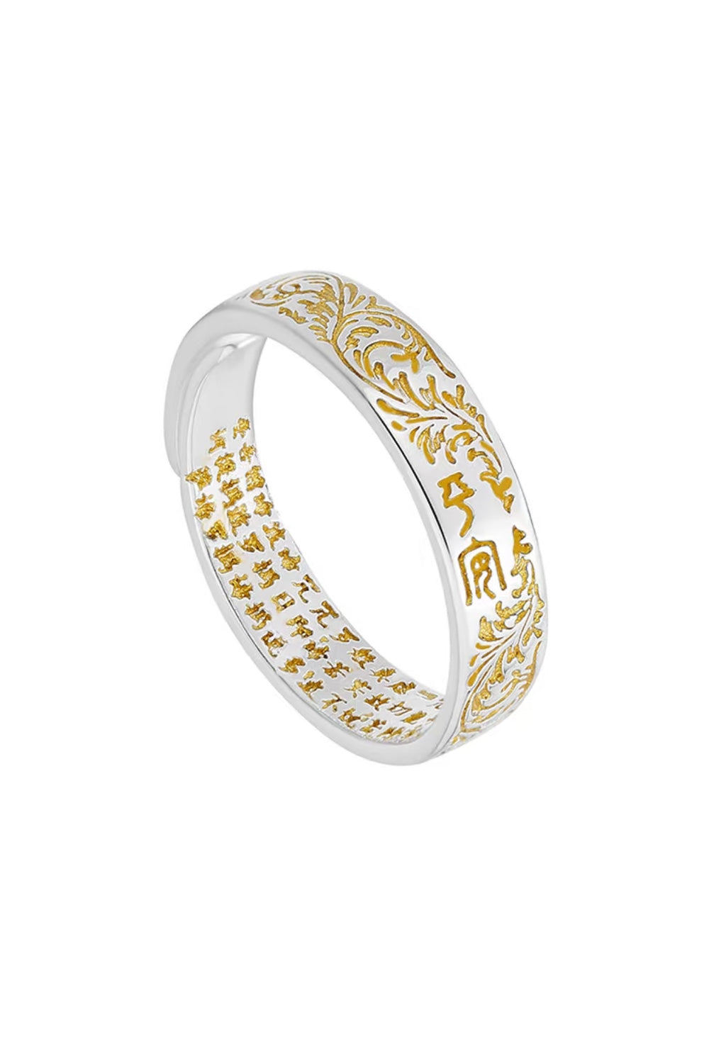 Bague en argent - Paix et joie - HanWen Shop