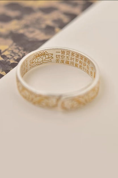 Bague en argent - Paix et joie - HanWen Shop