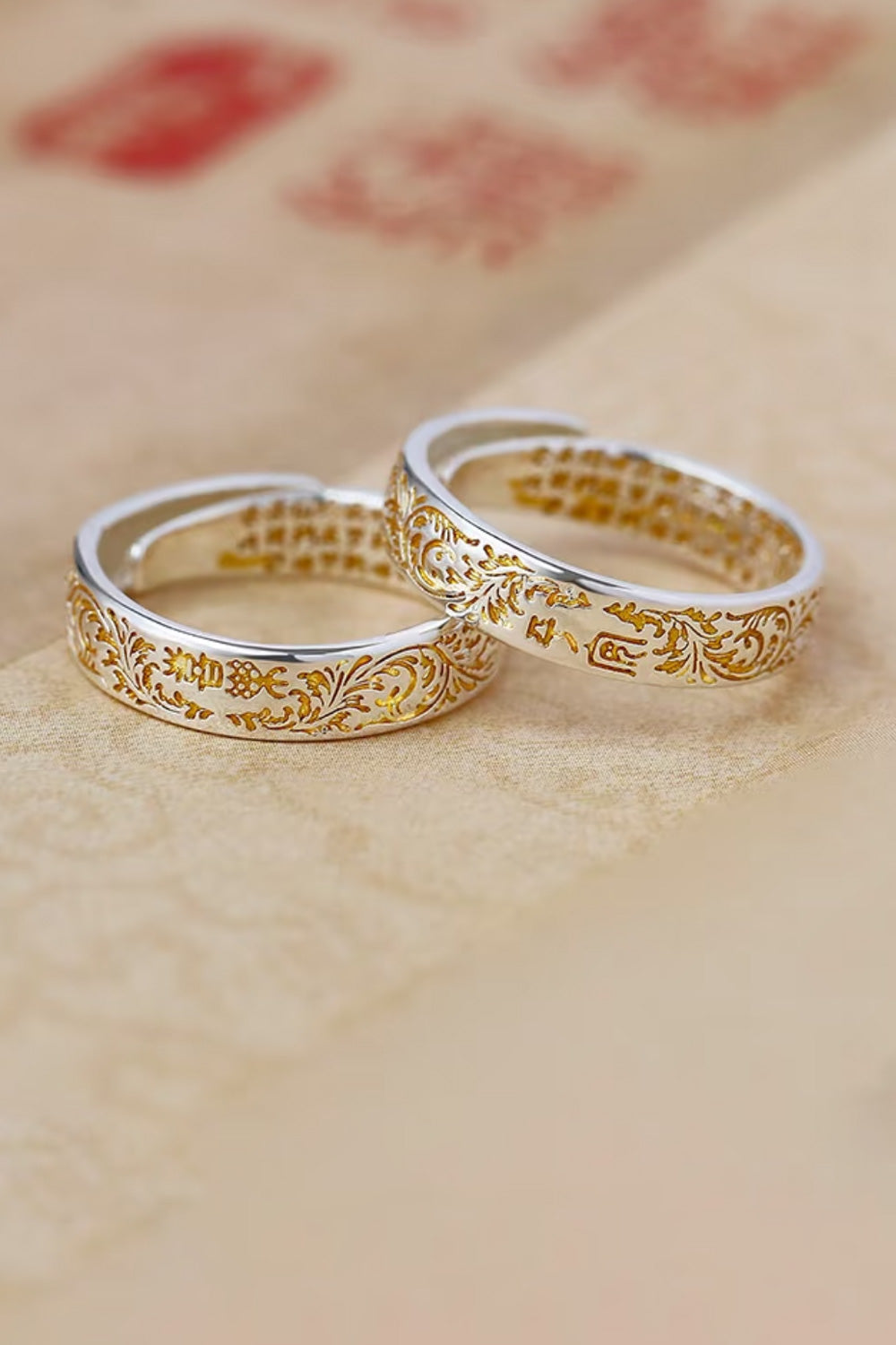Bague en argent - Paix et joie - HanWen Shop